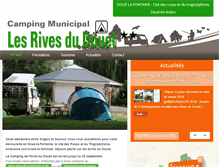 Tablet Screenshot of camping-lesrivesdudouet.fr